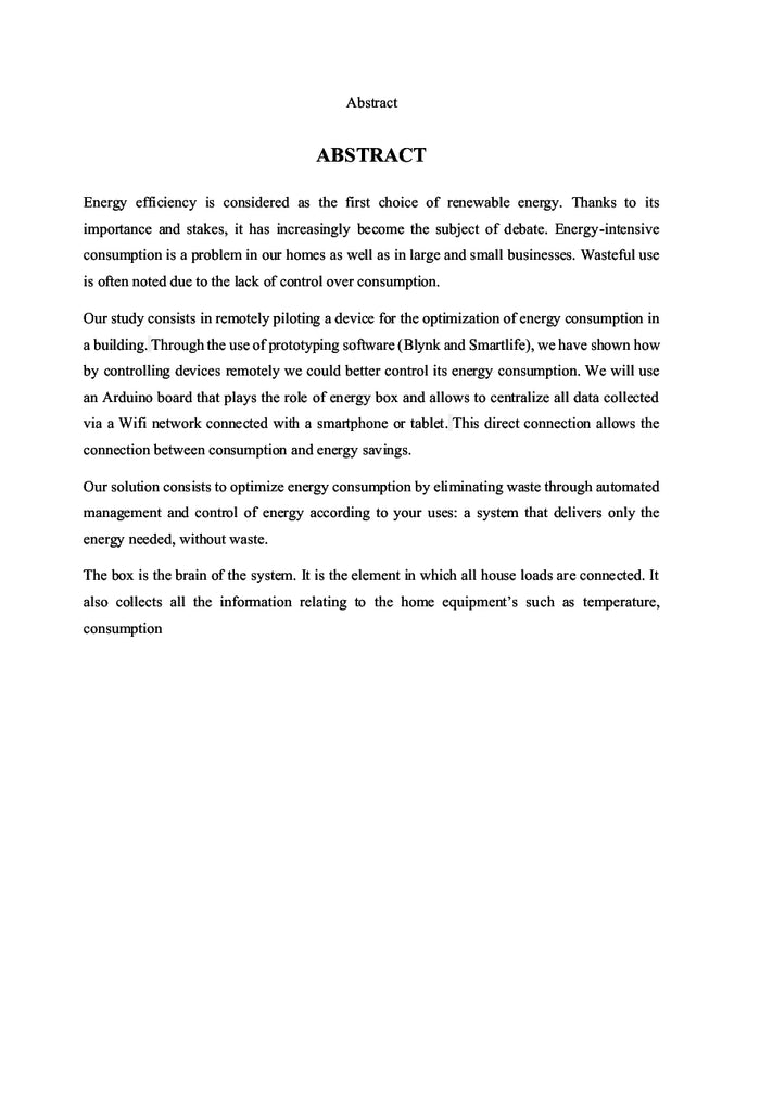 Gestion de la consommation énergétique dans un bâtiment intelligent