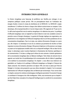 Gestion de la consommation énergétique dans un bâtiment intelligent
