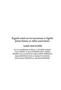 Regards croises sur les interactions et l'egalite femme-homme en milieu universitaire