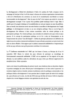 Le commerce international tue le développement