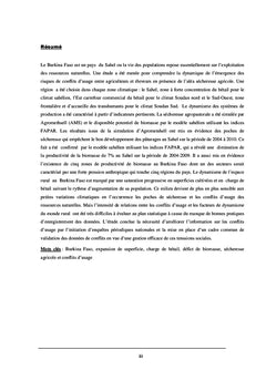 Dynamique de l'emergence des conflits d'usage
