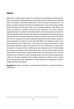 Dynamique de l'emergence des conflits d'usage