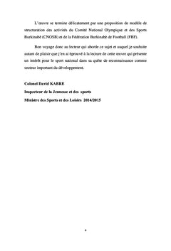 Sport et developpement : Reseaux et Institutions