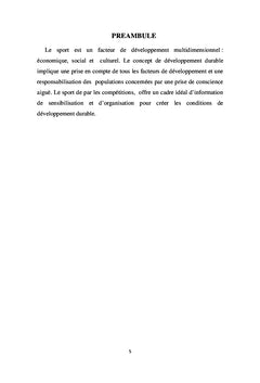 Sport et developpement : Reseaux et Institutions