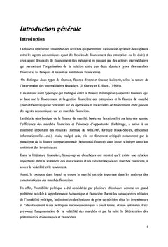 Sentiment des investisseurs et volatilité du marché