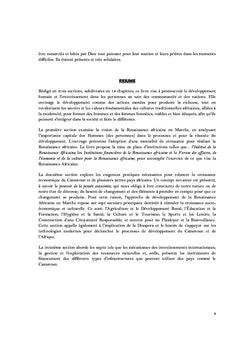 La Renaissance Africaine en Marche