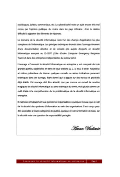Concevoir la sécurité informatique en entreprise
