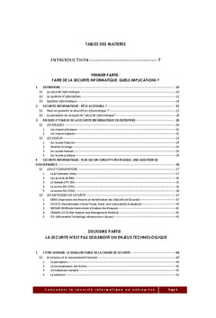 Concevoir la sécurité informatique en entreprise