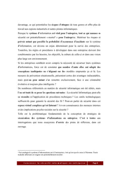 Concevoir la sécurité informatique en entreprise