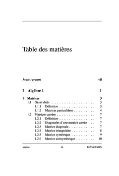 Algèbre Linéaire