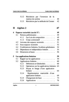 Algèbre Linéaire