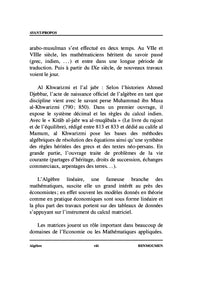 Algèbre Linéaire