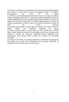 Le GABON: Formalisation - Code du Travail - NIT & Conditions de Travail