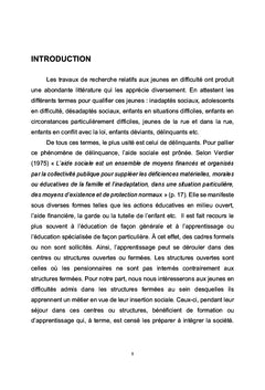 Impact des centres d'éducation spécialisée sur l'insertion sociale