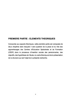 Impact des centres d'éducation spécialisée sur l'insertion sociale