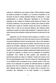 Impact des centres d'éducation spécialisée sur l'insertion sociale