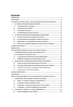 Les relations amoureuses A l'epreuve de la rencontre en ligne