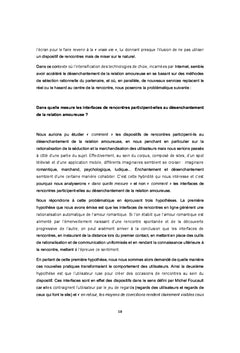 Les relations amoureuses A l'epreuve de la rencontre en ligne
