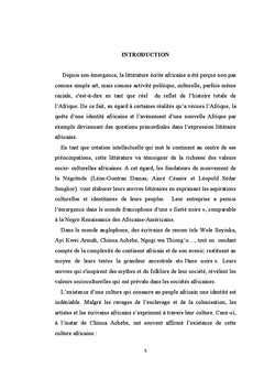 Quete d'identite et renaissance de l'Afrique chez Kofi Awoonor