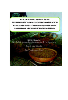 Evaluation des impacts socio-environnementaux d'un projet