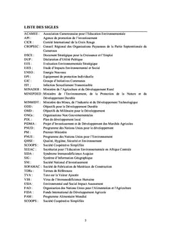 Evaluation des impacts socio-environnementaux d'un projet