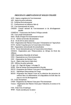 Précis de Droit de l'environnement congolais