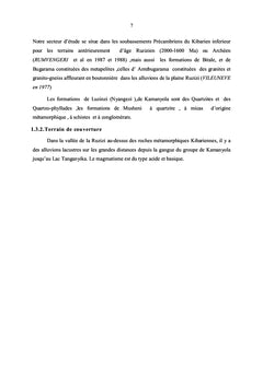 Étude géotechnique des sols de Luvungi, Territoire d'Uvira, Sud-Kivu, RDCongo