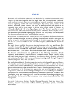 Transformation et durabilite des systemes hydro-agricoles en Tunisie