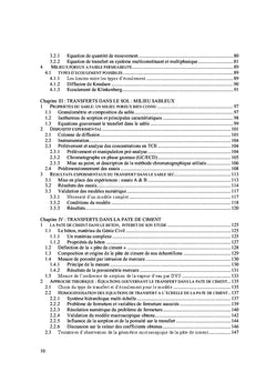 Etude numerique et experimentale des transferts de COV