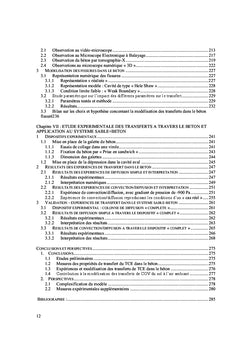 Etude numerique et experimentale des transferts de COV