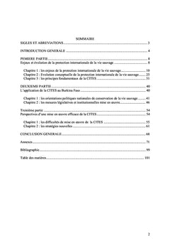 La mise en oeuvre de la CITES au Burkina Faso