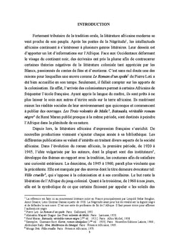 Le réalisme dans l'univers romanesque d'Aminata Sow Fall