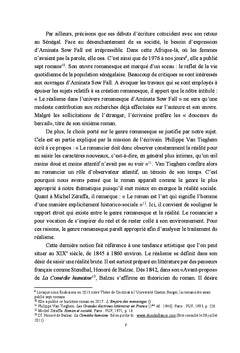 Le réalisme dans l'univers romanesque d'Aminata Sow Fall