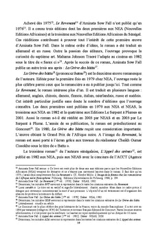 Le réalisme dans l'univers romanesque d'Aminata Sow Fall