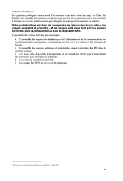 Espace numerique de travail (eNT): quels usages en France?