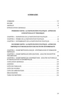 Determinants de la participation politique des jeunes