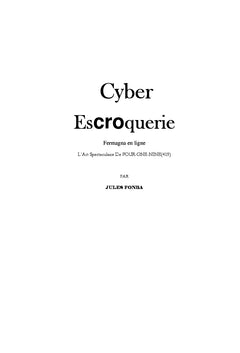 Cyber escroquerie