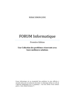 Forum Informatique