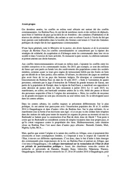 Actes du colloque de Ouagadougou