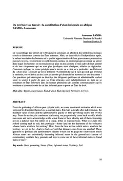 Actes du colloque de Ouagadougou