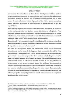 Gestion des projets dans le domaine de l'Environnement