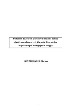 Epuration des eaux usées par Macrophytes