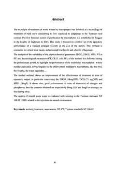 Epuration des eaux usées par Macrophytes