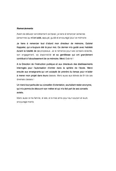 Les intérêts professionnels des élèves Fribourgeois