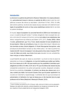 Les intérêts professionnels des élèves Fribourgeois
