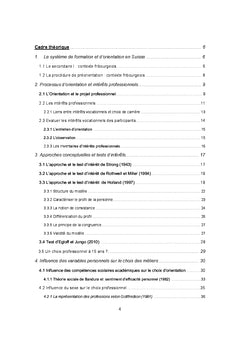 Les intérêts professionnels des élèves Fribourgeois