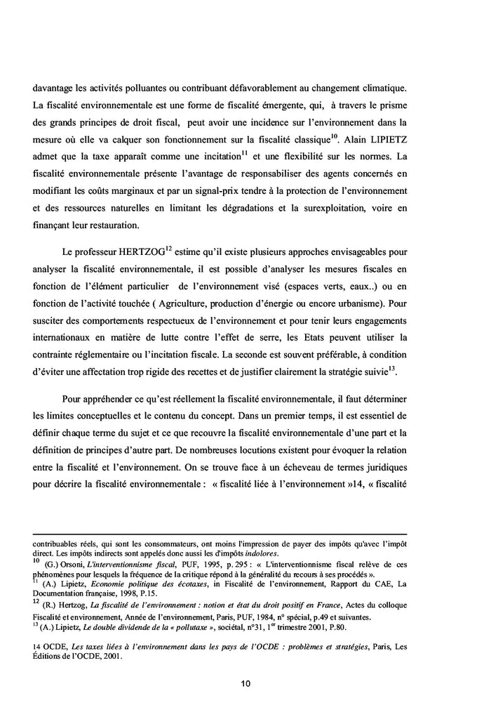 La fiscalité environnemental face aux grands principes de droit fiscal