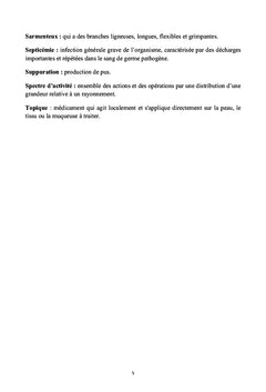 Extraction des molecules actives