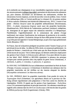 Extraction des molecules actives