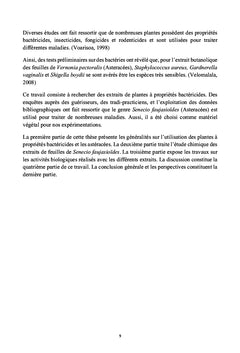 Extraction des molecules actives